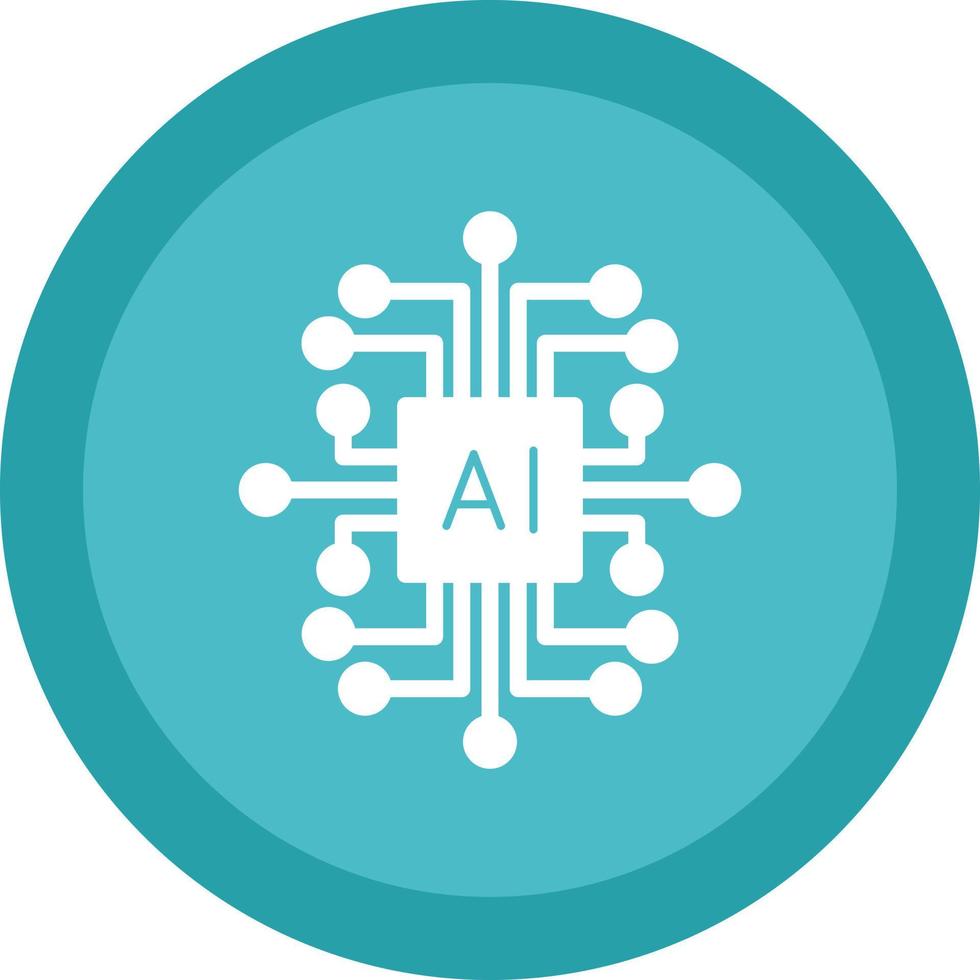 Artificial Intelligence Vector Icon Design