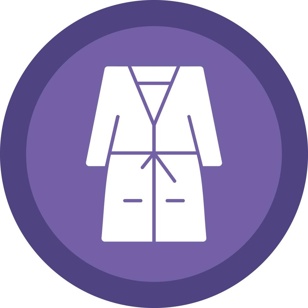 Bath Robe Vector Icon Design