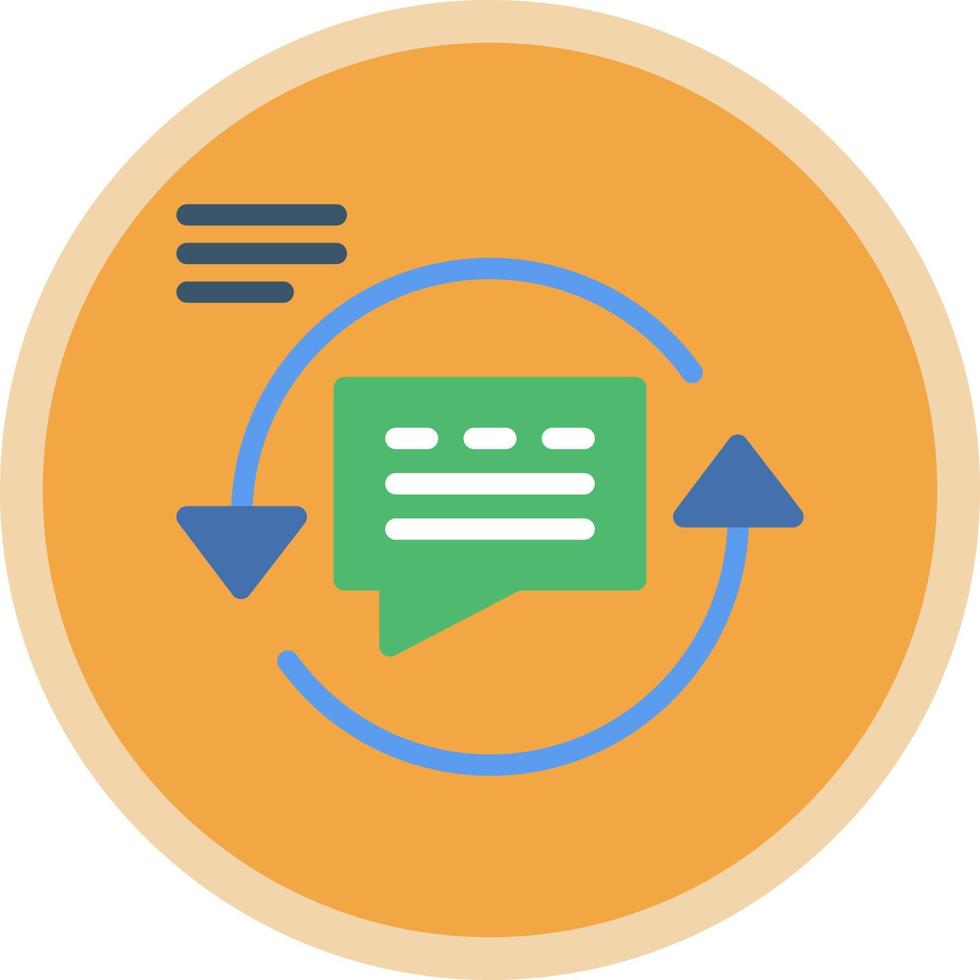 Feedback Loop Vector Icon Design