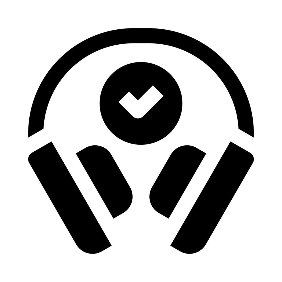 icono de auriculares para su sitio web, móvil, presentación y diseño de logotipo. vector