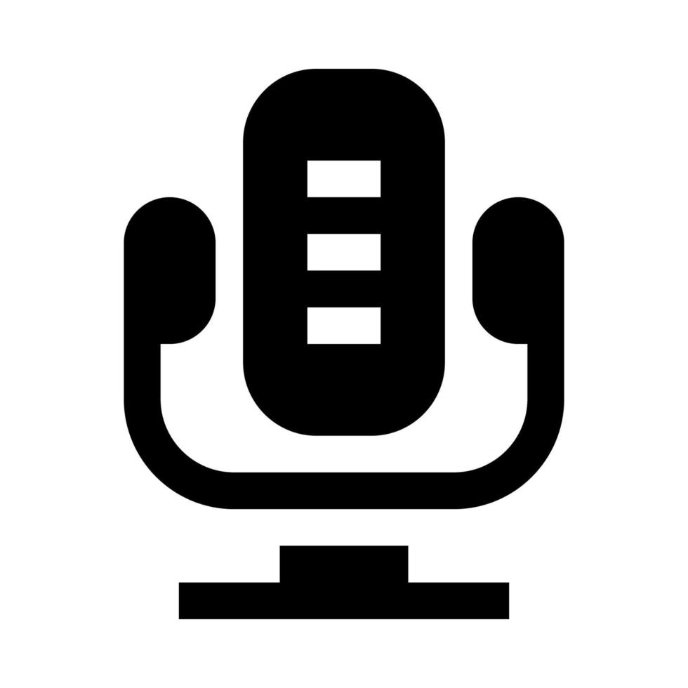 microphone icon for your website, mobile, presentation, and logo design. vector