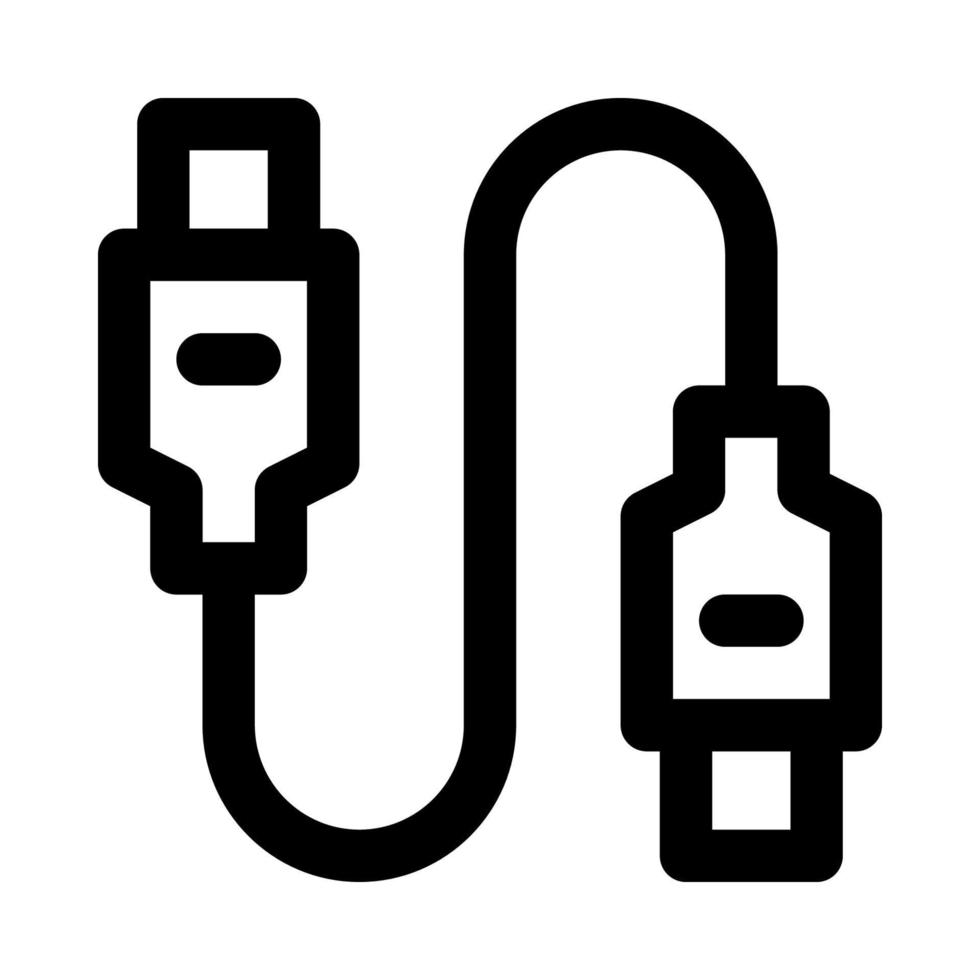 USB cable icono para tu sitio web, móvil, presentación, y logo diseño. vector