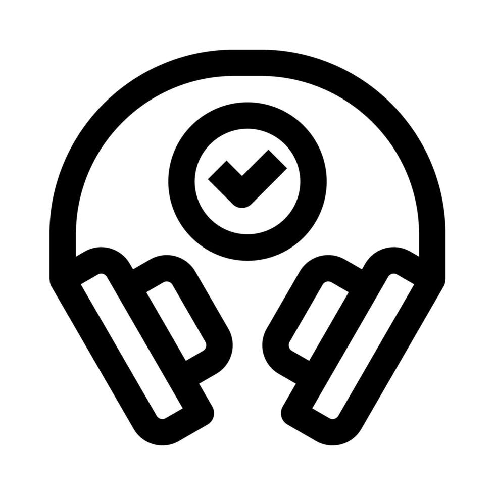 headphone icon for your website, mobile, presentation, and logo design. vector