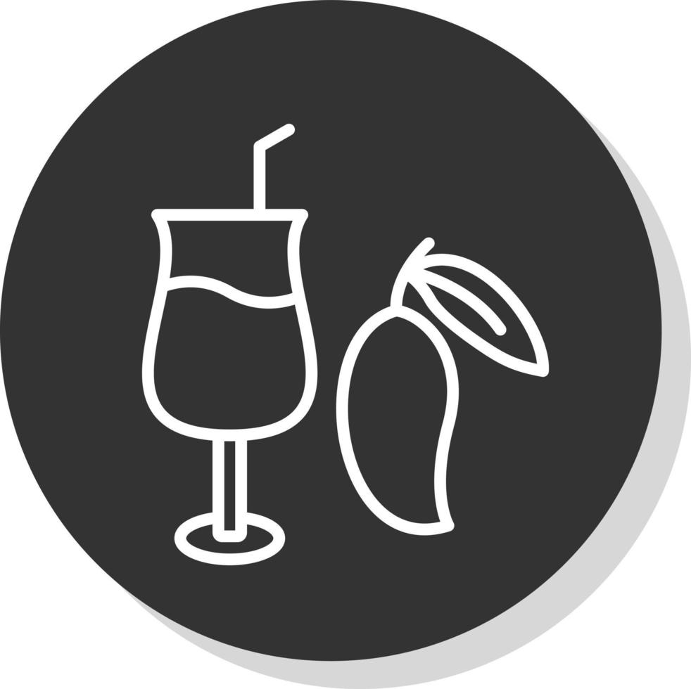 Mango Juice Vector Icon Design
