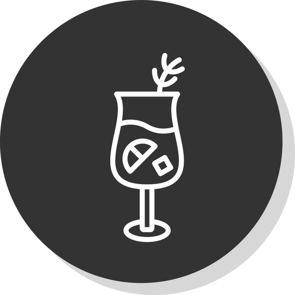 Gin Tonic Vector Icon Design