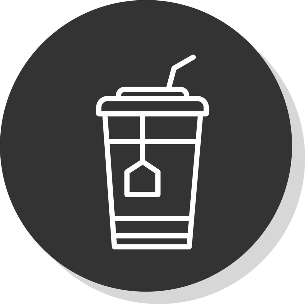 Ice Tea Vector Icon Design