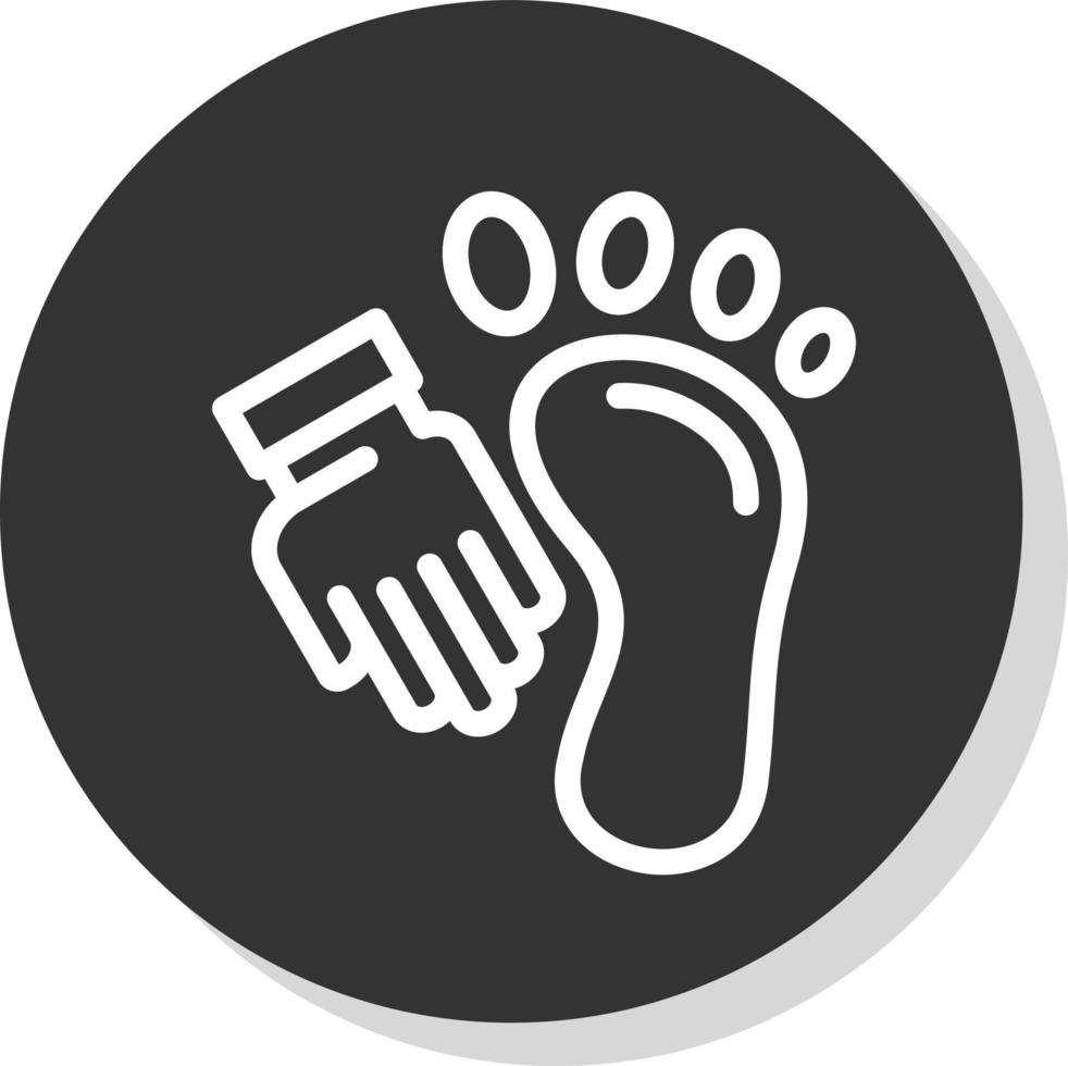 Foot Massage Vector Icon Design