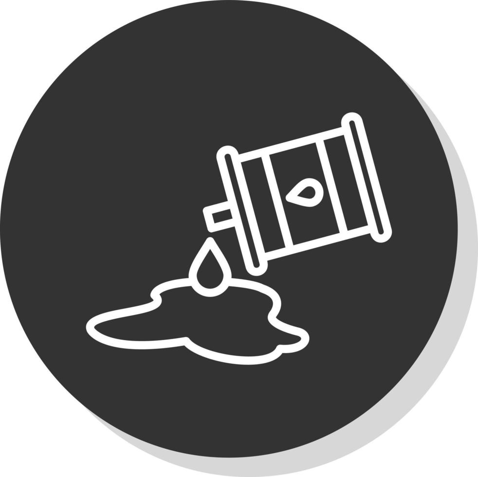 Oil Spill Vector Icon Design