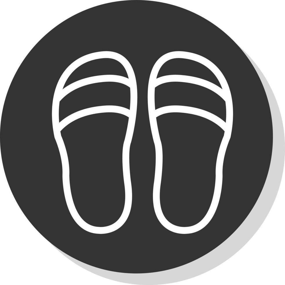 Slippers Vector Icon Design