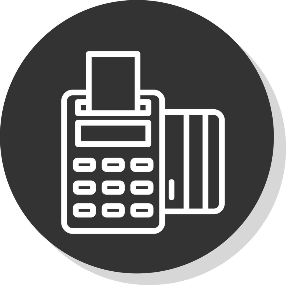 Pos Terminal Vector Icon Design