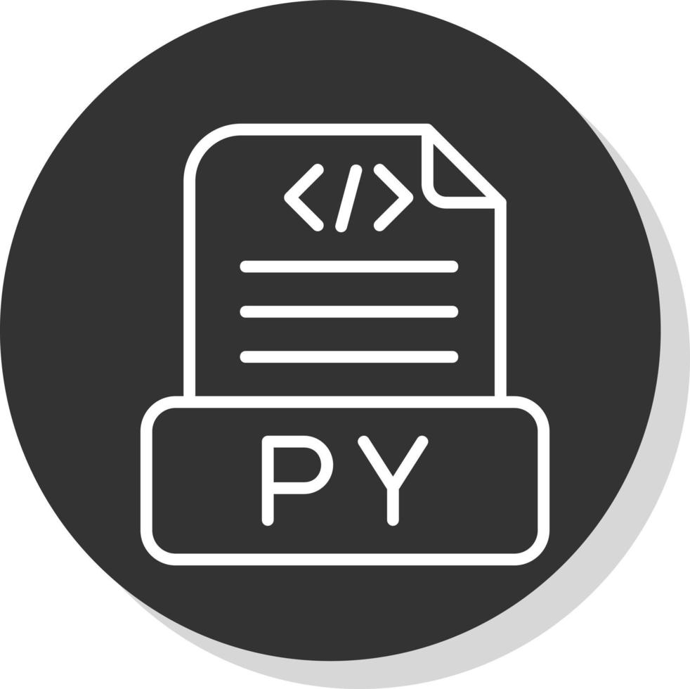 diseño de icono de vector de archivo python