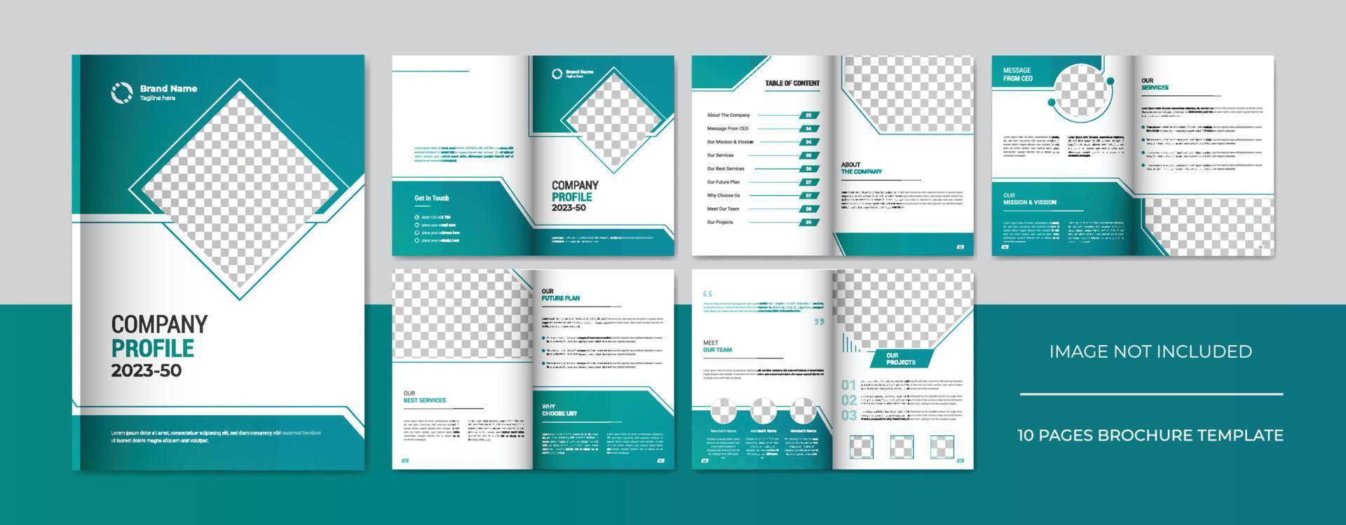 Professional company profile brochure template design, corporate business brocure vector, printable company brochure template design vector