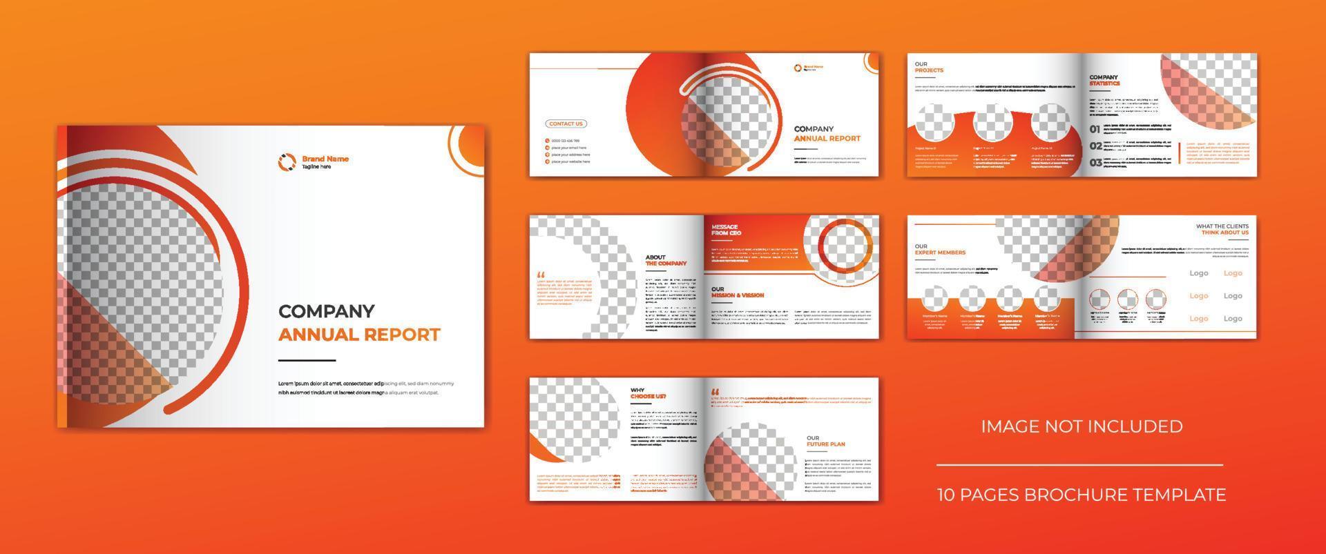 Corporate business brochure template design, annual report or business proposal tmeplate vector