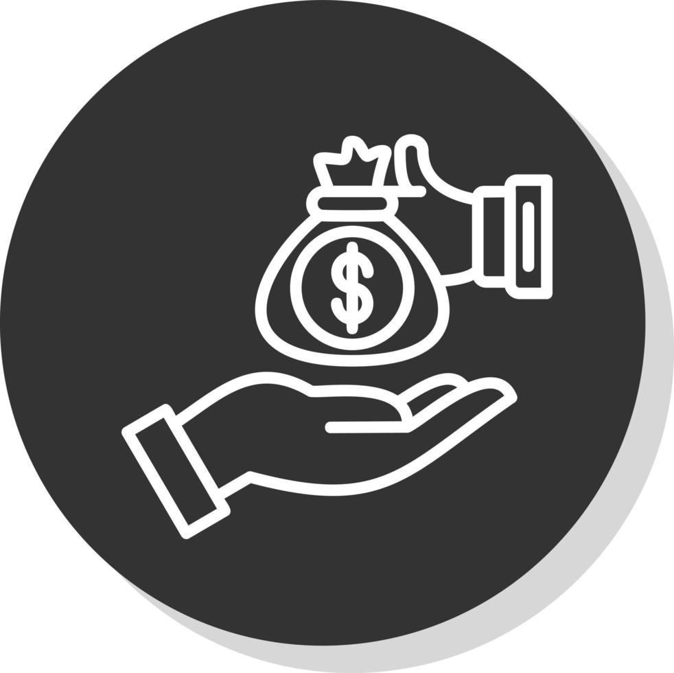 diseño de icono de vector de ayuda financiera