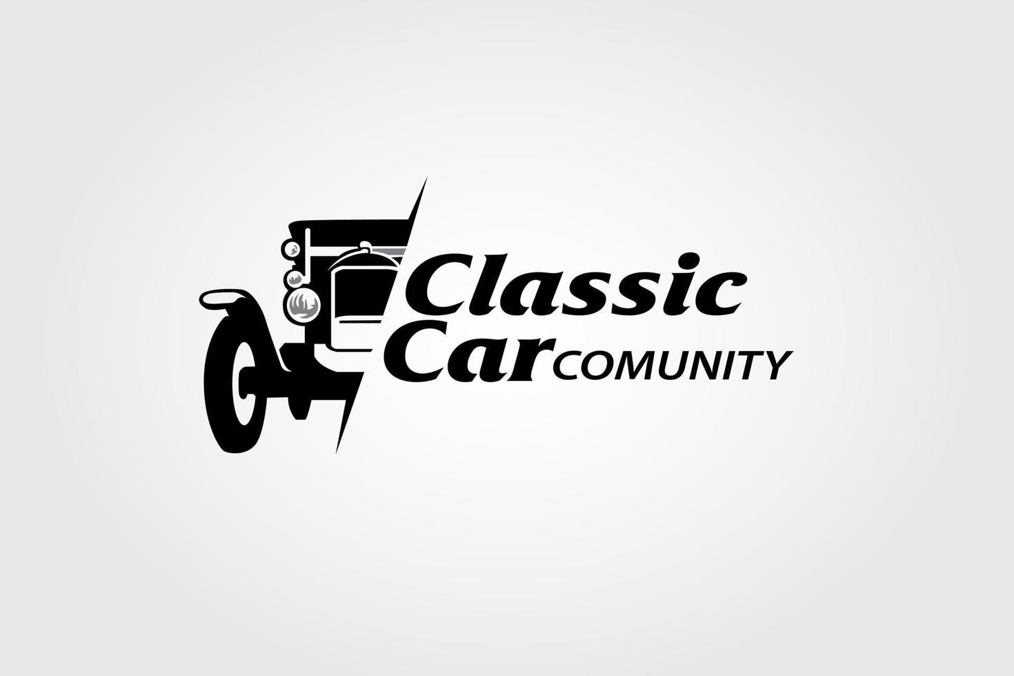 Classic Car Vector Logo Template. Classic and elegant logo, suitable for car dealers, car repair shops, companies, community and web sites related to the automobile business.