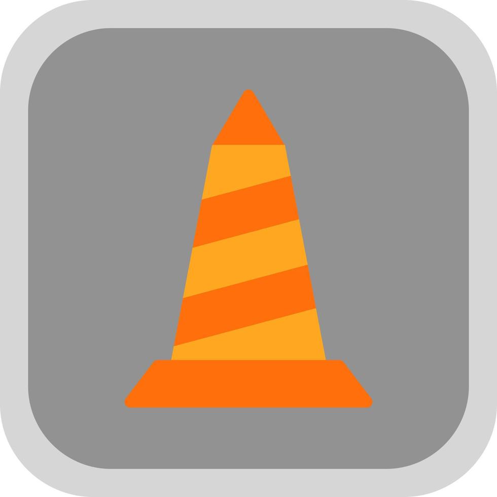 Traffic Cone Vector Icon Design