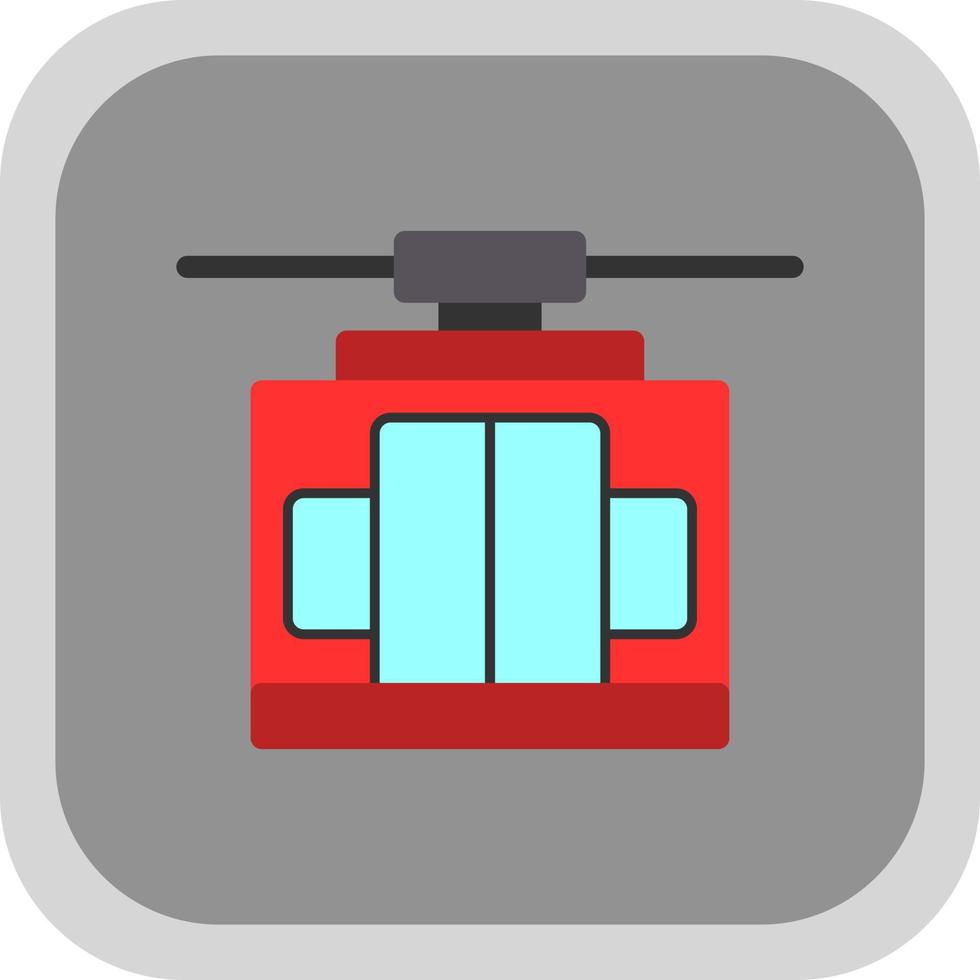 Cable Car Vector Icon Design