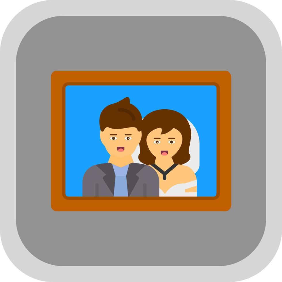 diseño de icono de vector de fotos de boda