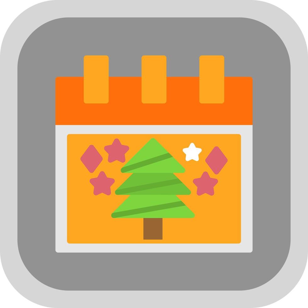 Christmas Tree Vector Icon Design