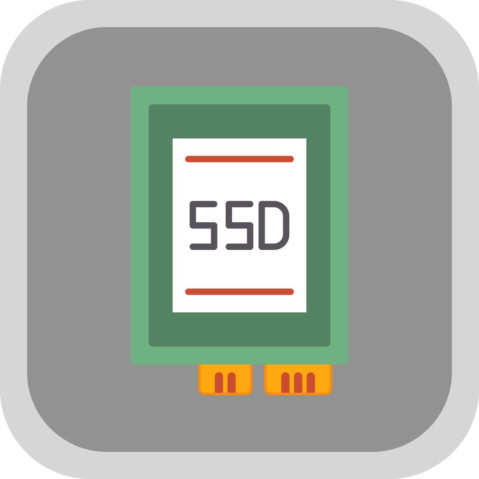 Ssd card Vector Icon Design