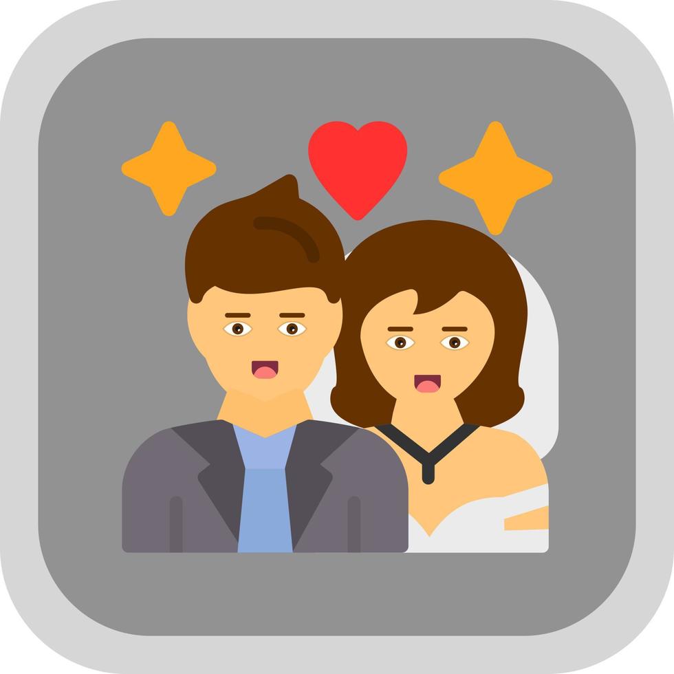 matrimonio, vector, icono, diseño vector