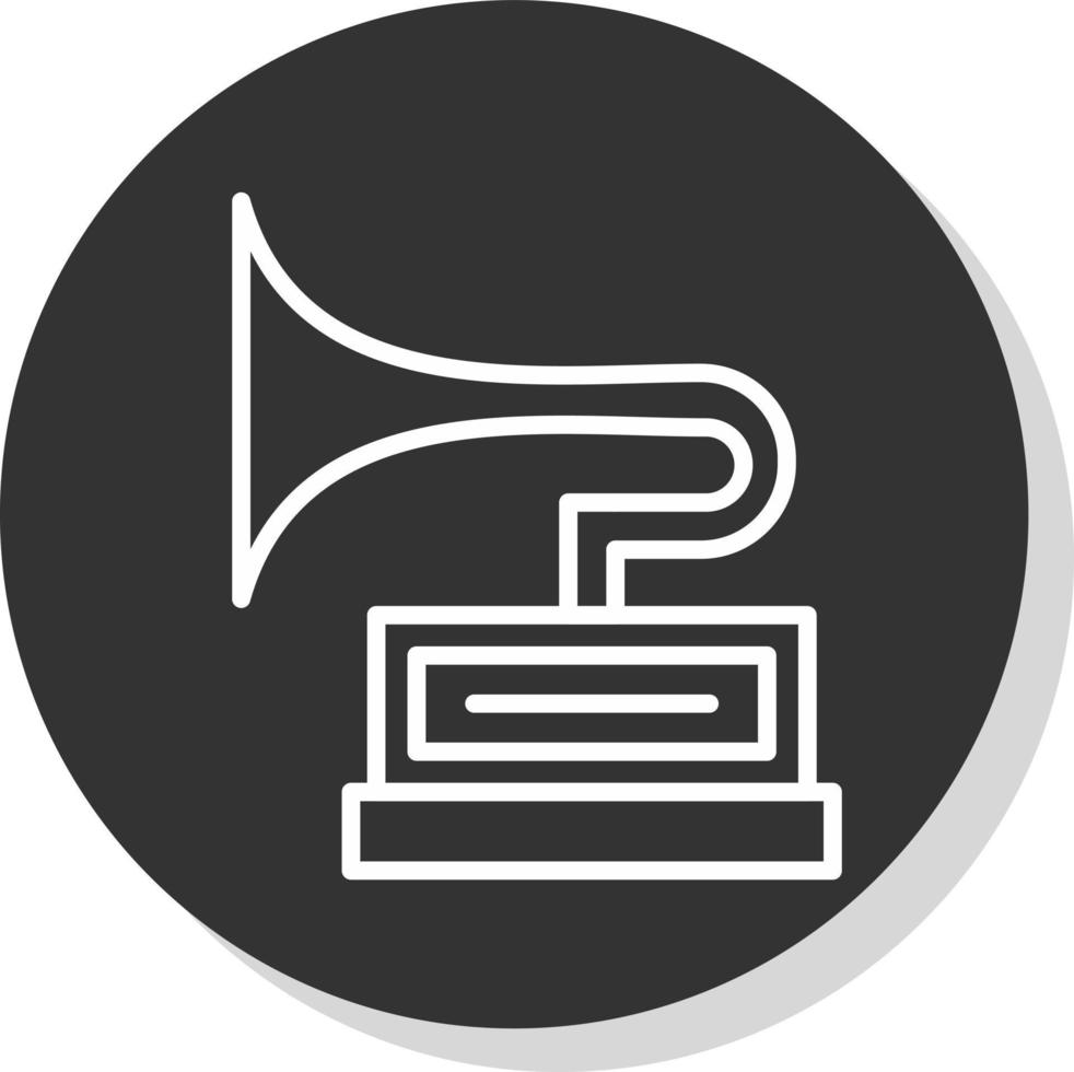 Gramophone Vector Icon Design