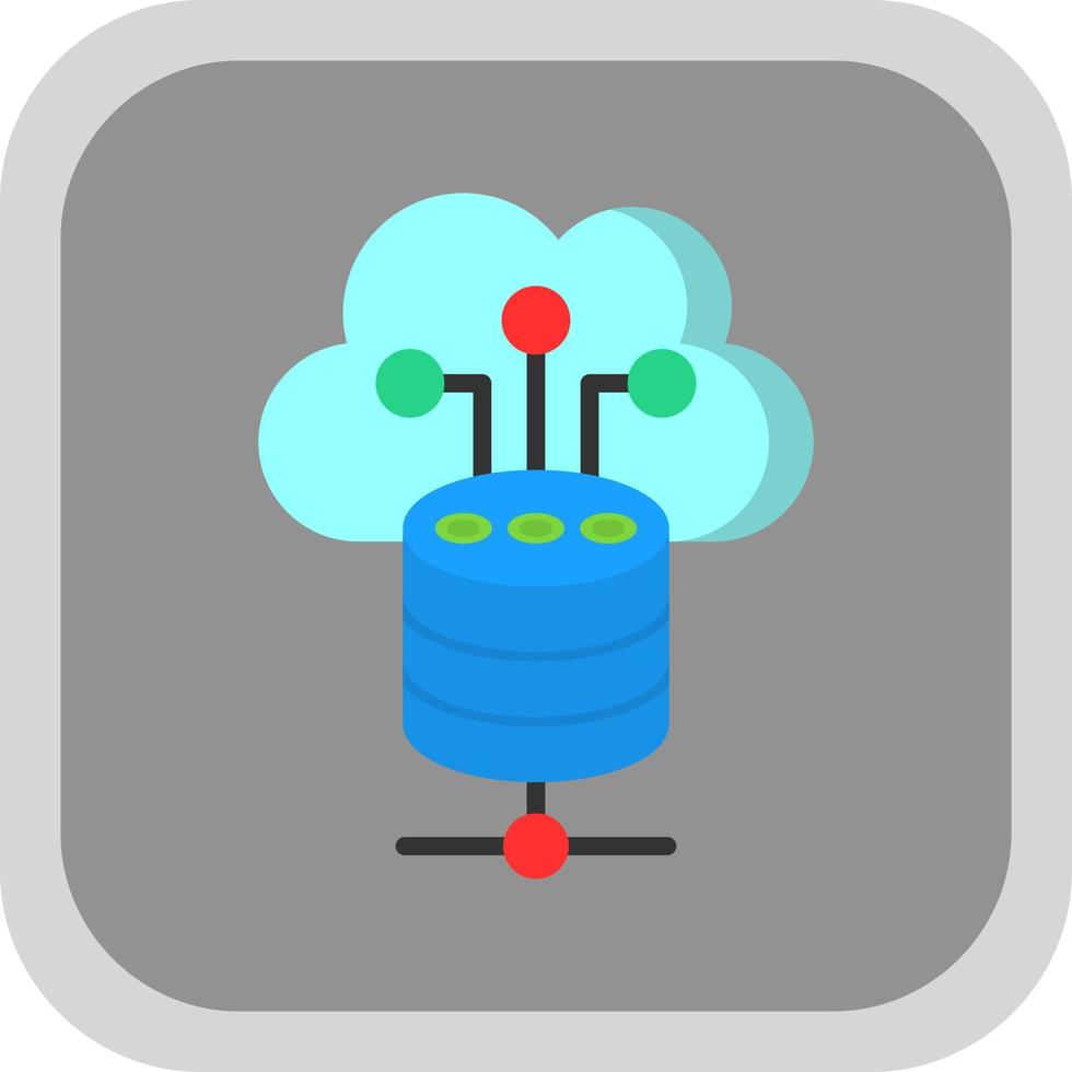 Cloud Storage Vector Icon Design