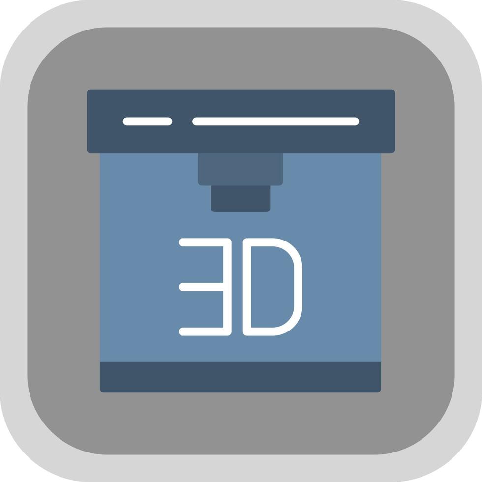 3d Printer Vector Icon Design