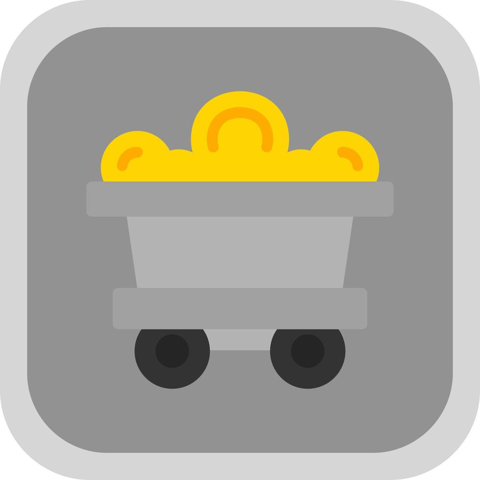 Mining Cart Vector Icon Design