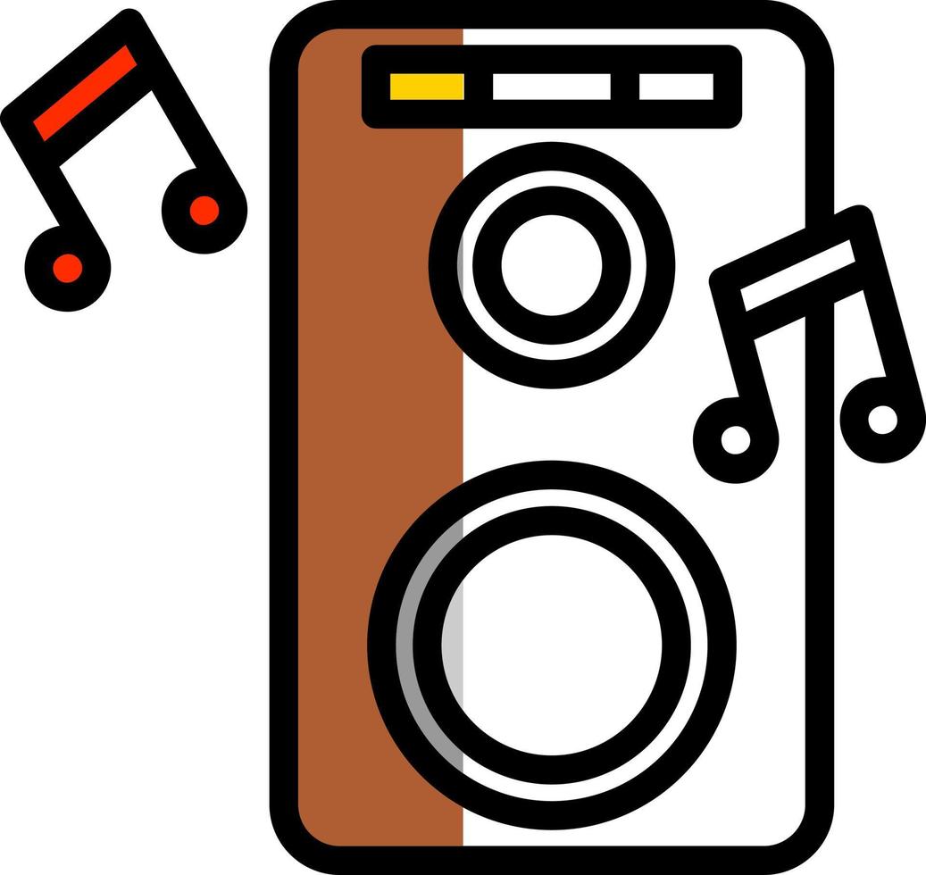 New Year Speaker Vector Icon Design