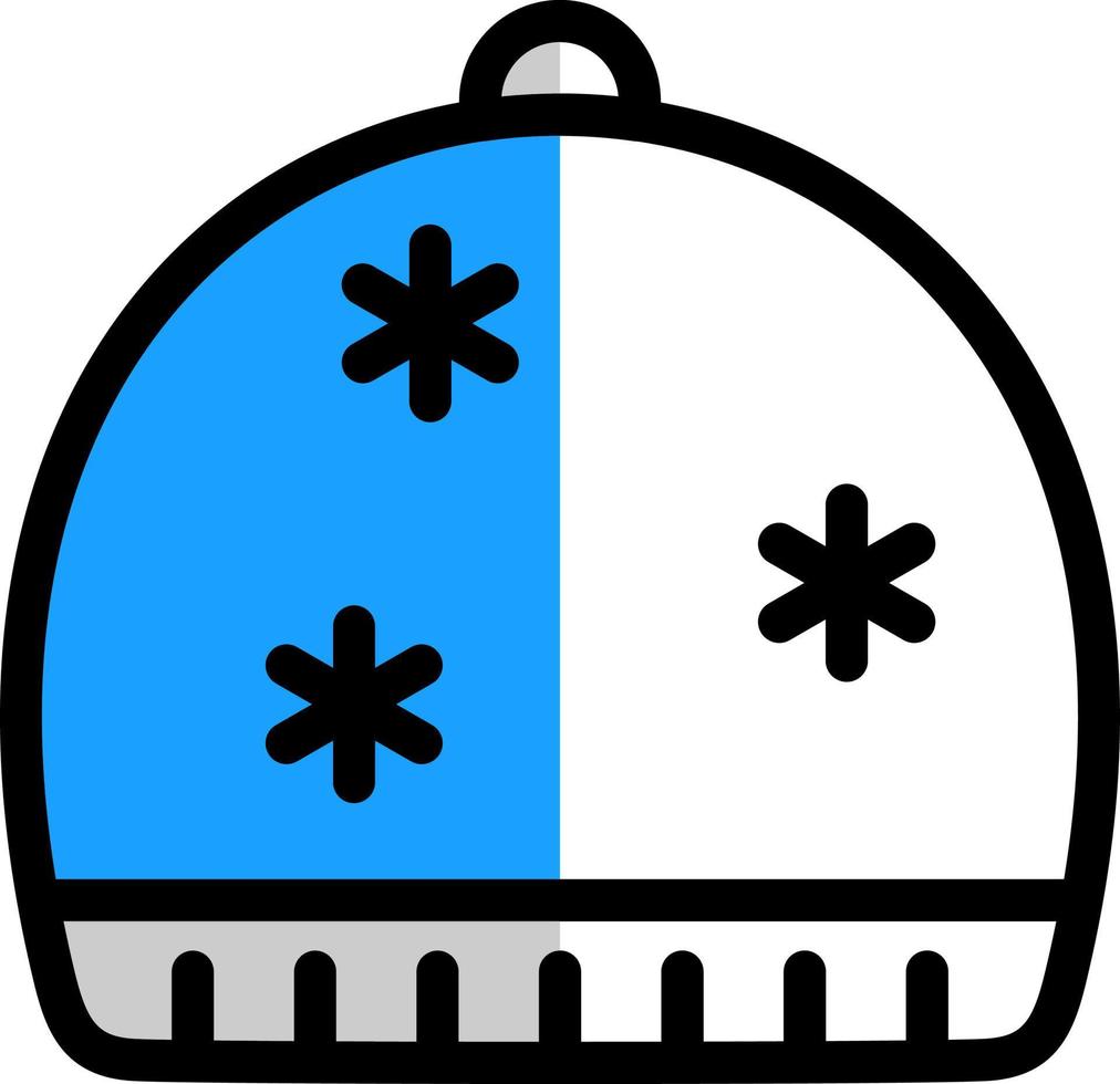 diseño de icono de vector de gorro de invierno