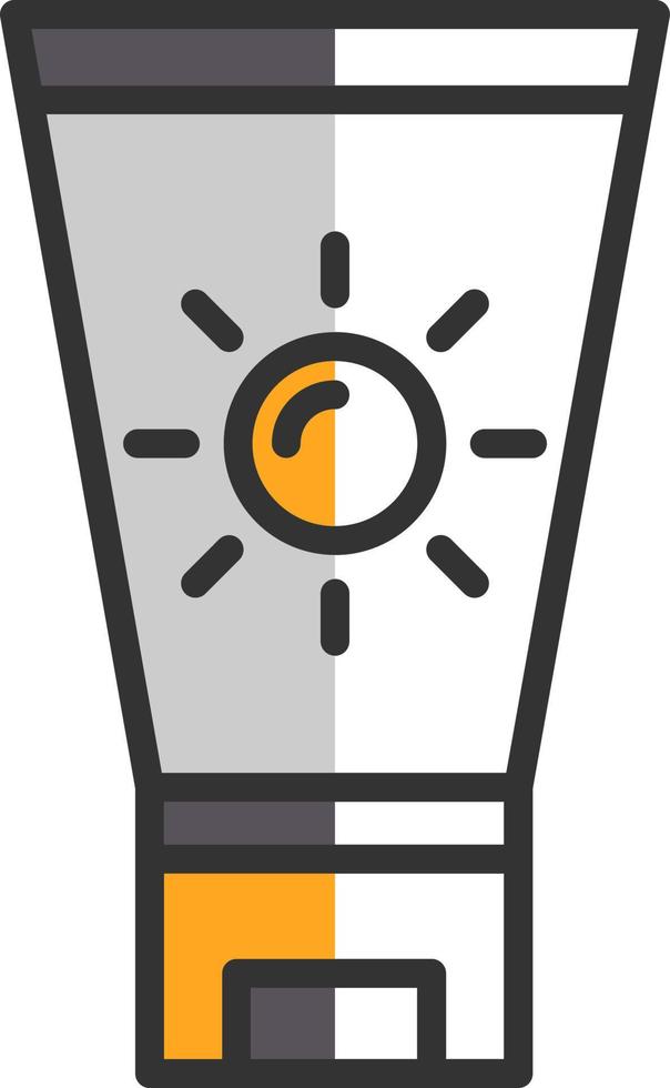 diseño de icono de vector de crema solar