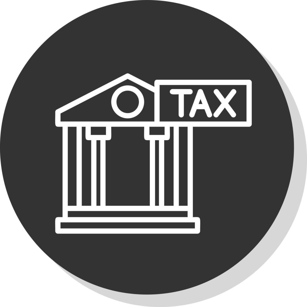 diseño de icono de vector de oficina de impuestos