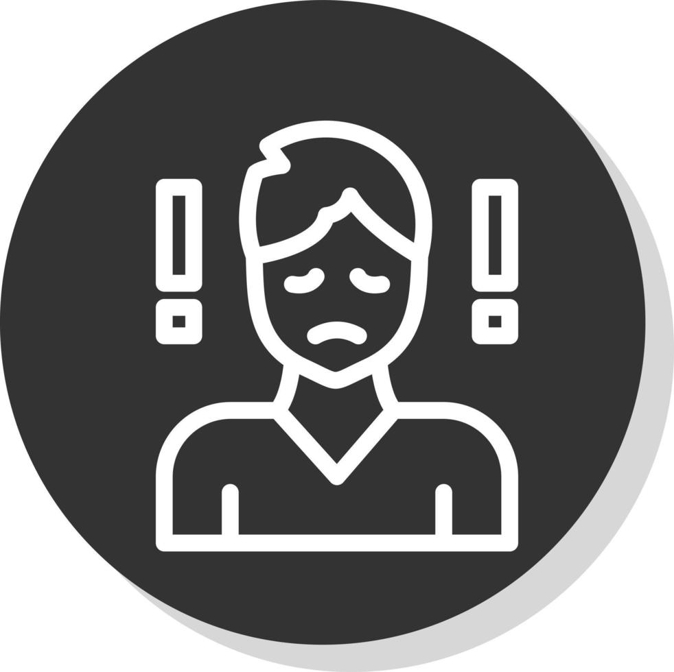 Anxiety Vector Icon Design