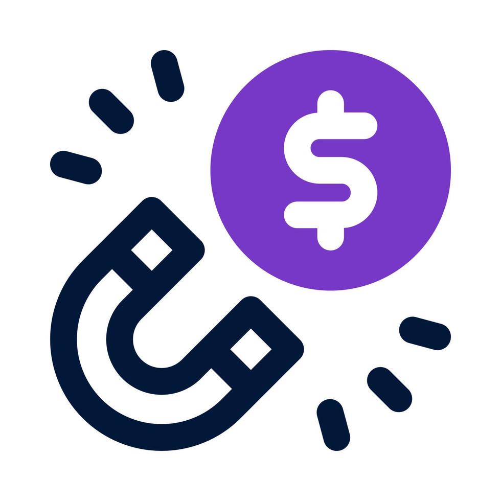 magnet icon for your website, mobile, presentation, and logo design. vector
