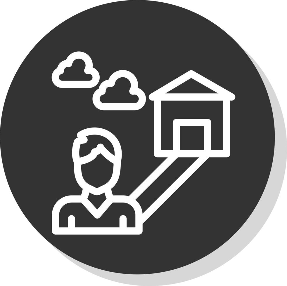Loneliness Vector Icon Design
