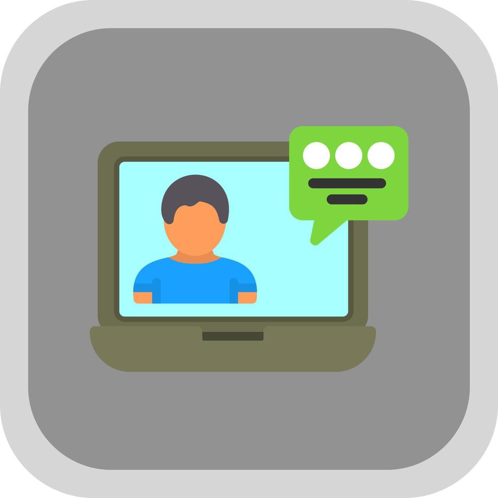 Video Conference Vector Icon Design