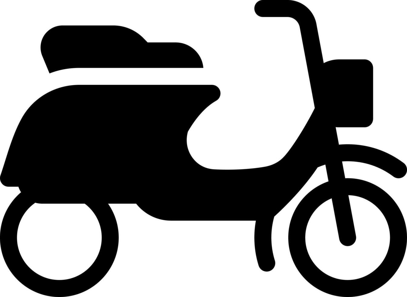 Ilustración de vector de scooter en un fondo. Símbolos de calidad premium. Iconos vectoriales para concepto y diseño gráfico.