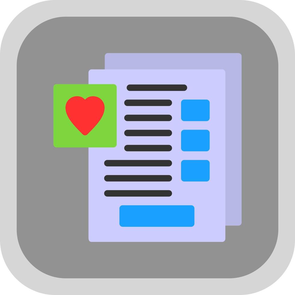 Wishlist Vector Icon Design