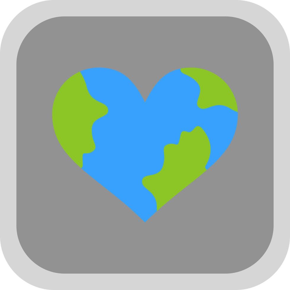 Earth Love Vector Icon Design