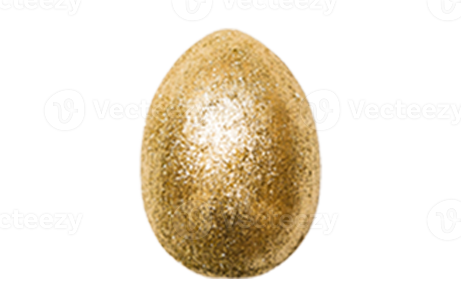 Golden egg isolated on a transparent background png