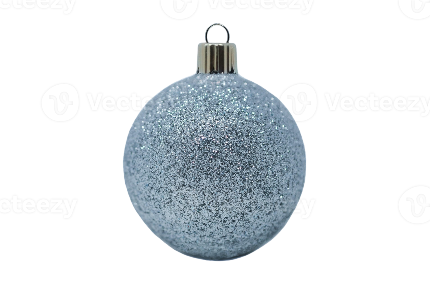 Blue christmas ball isolated on a transparent background png