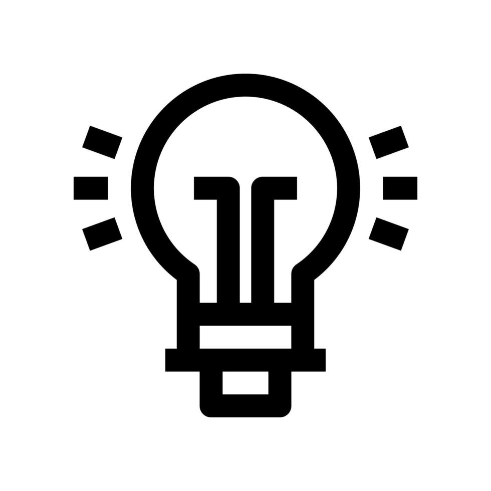 light bulb icon for your website, mobile, presentation, and logo design. vector