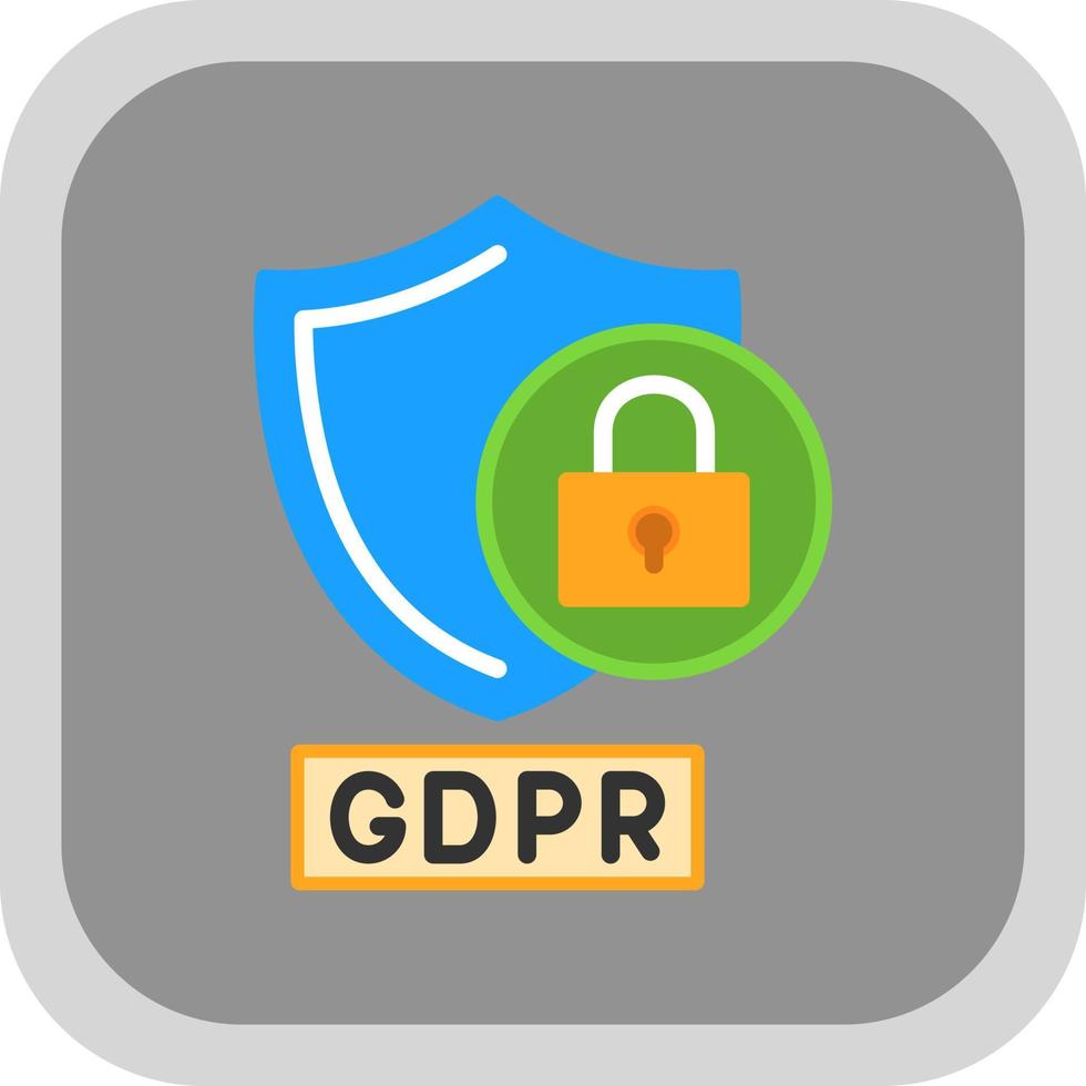 gdpr demanda vector icono diseño