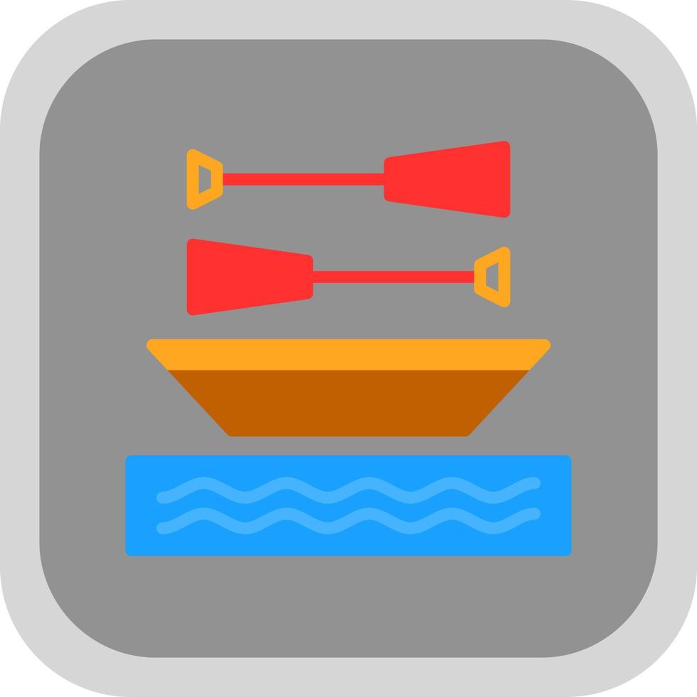 Rowing Vector Icon Design