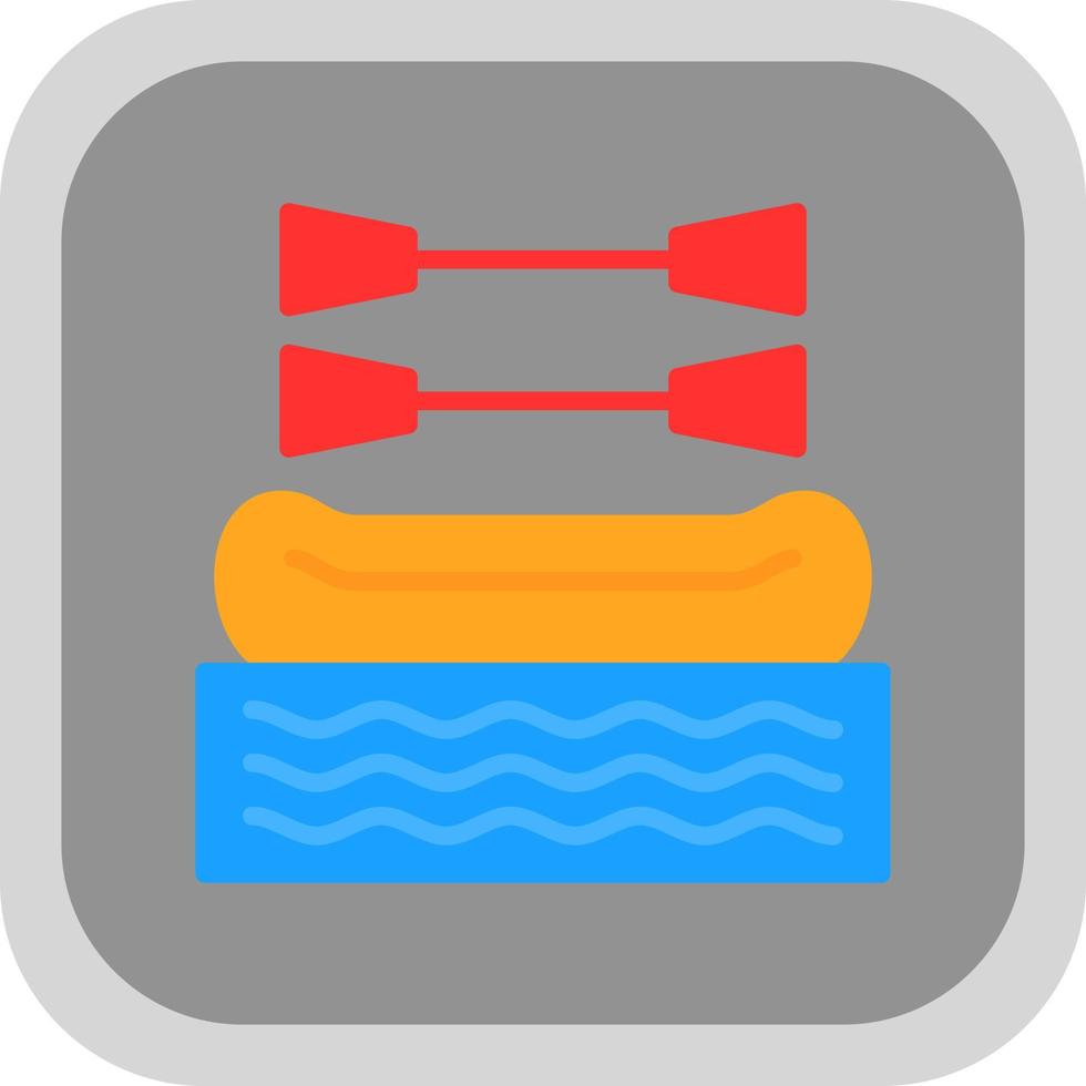 Rafting Vector Icon Design