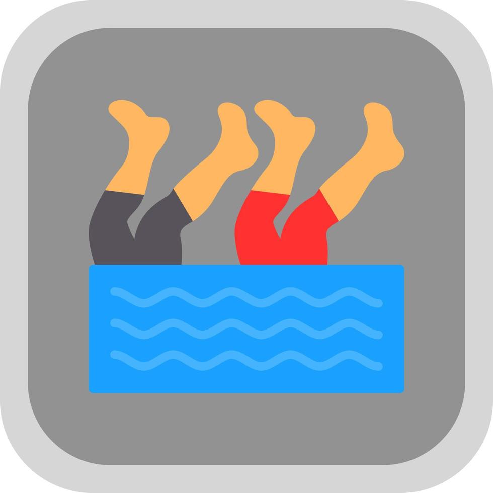 Artistic Swimming Vector Icon Design