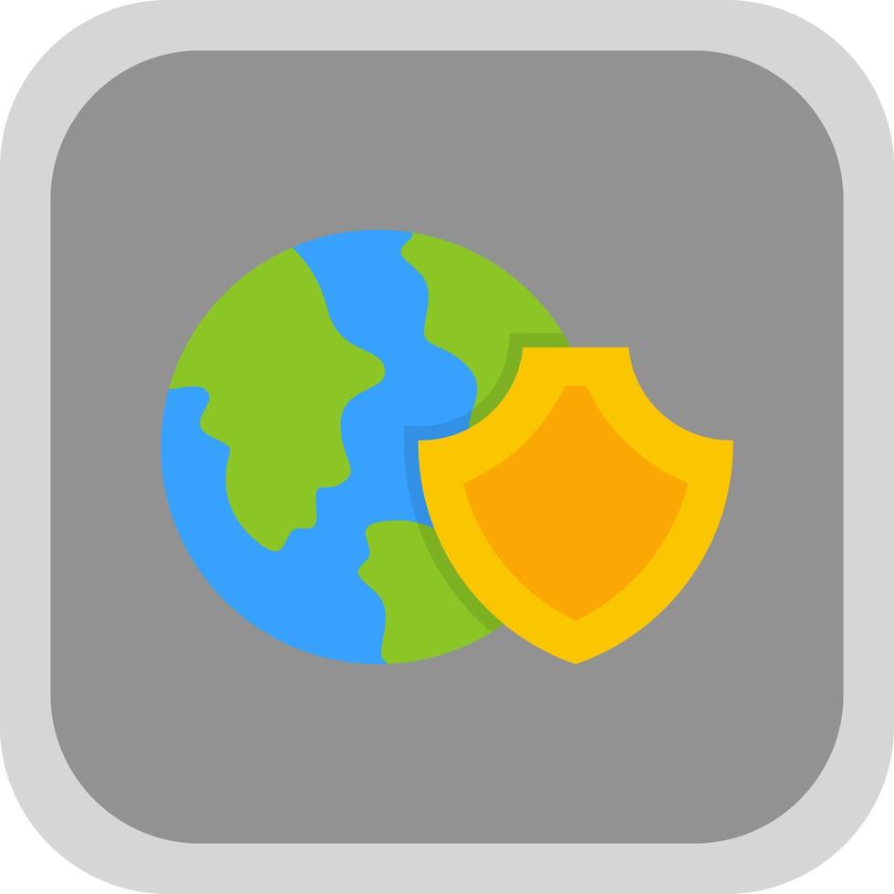 Earth Protection Vector Icon Design