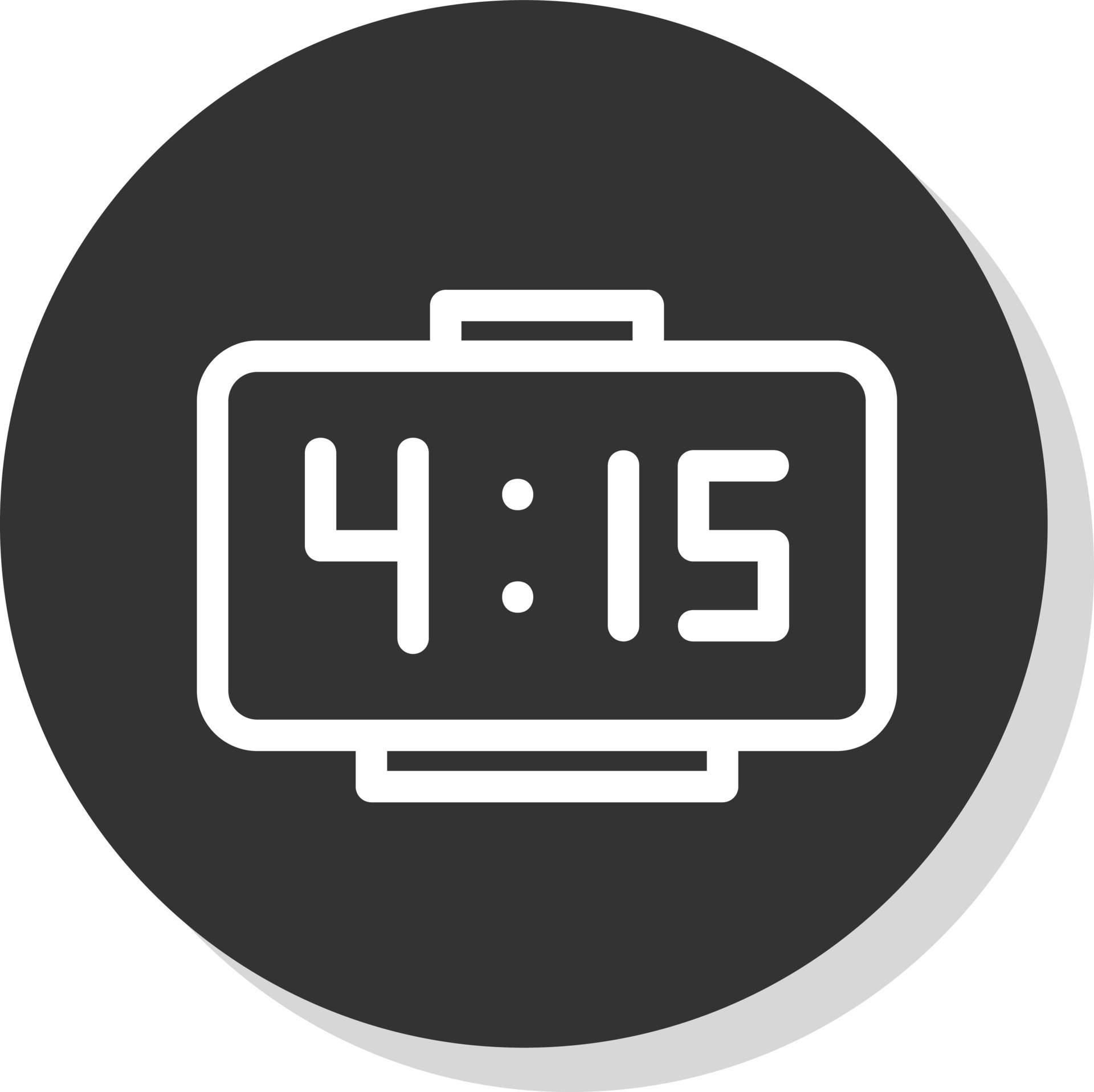 Digital Clock Vector Icon Design 21344704 Vector Art at Vecteezy