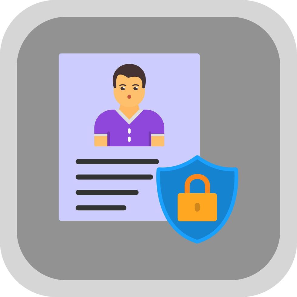 Privacy Policy Template Vector Icon Design